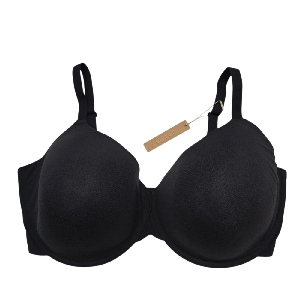 Skims 42H Fits Everybody Demi T-Shirt Bra Onyx Black